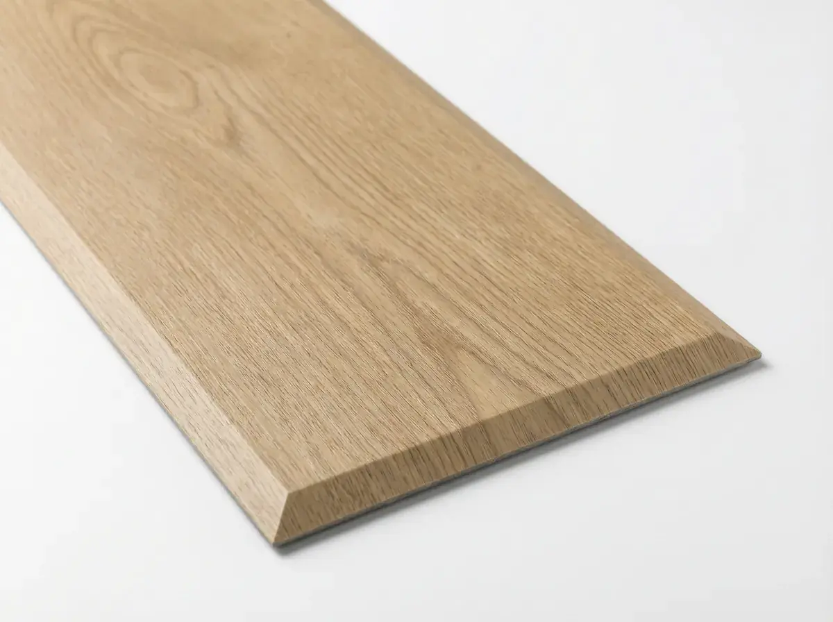 SPC flooring close-up finish detail